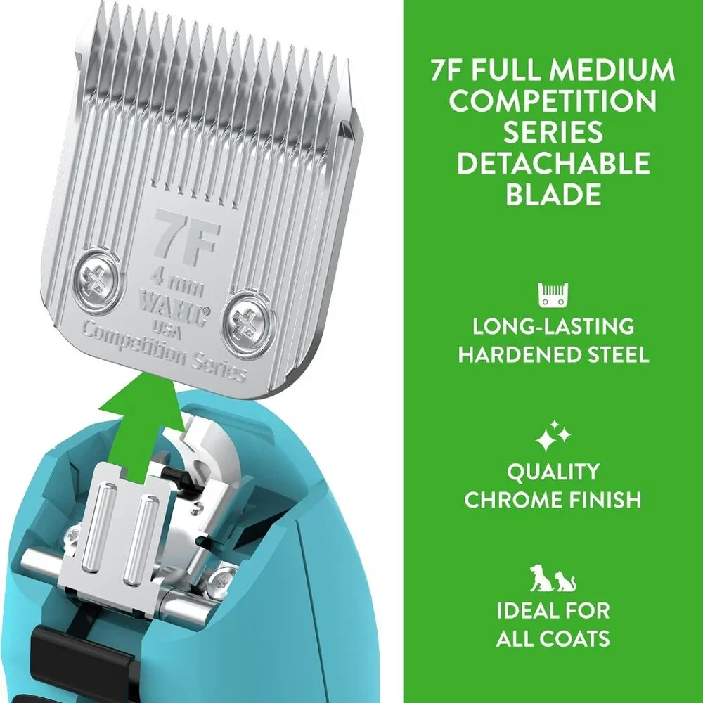 Wahl 2368-100 Professional Animal Competition Series Detachable Blade Size 7F